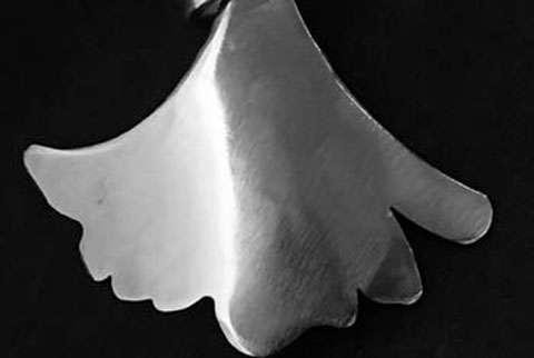 Ginkgo Leaf Polished Pendant