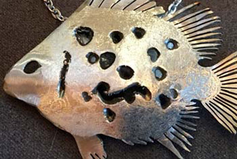 Spotted Fish Shimmer Pendant